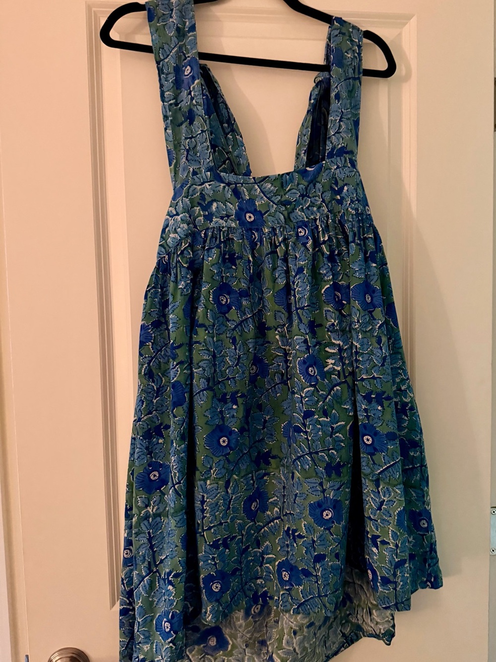 Darling Loungewear Shoulder Tie Dress Size Medium Cotton Sundress - Picture 2 of 4